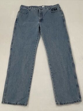 Vintage Y2K Harley Davidson Traditional Fit Straight Leg Blue Denim Jeans 42x34